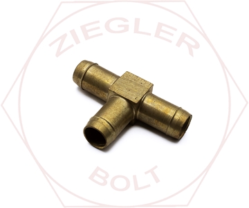 Picture of 1/2 POLY BARB UNION TEES BRASS