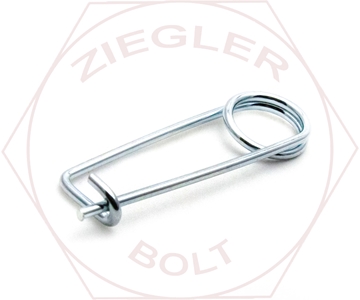 Picture of 1/4 X 3 SAFETY LOCKPIN ZINC W/CHAIN ATTACHMENT
