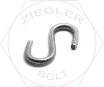 Picture of .120 X 1" BRASS S-HOOK
