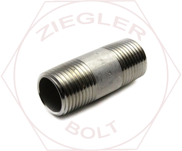 Picture of 1/4 X 2-1/2 PIPE NIPPLE 304 STAINLESS