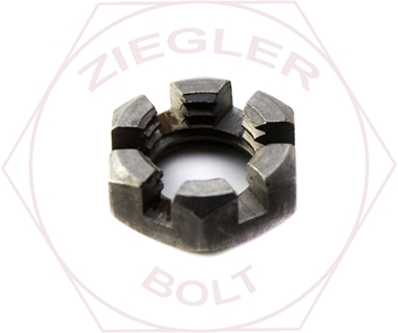 Picture of  3-1/4-8 SLOTTED HEX JAM NUT PLAIN