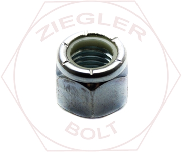 Picture of 3/8-16 NYLON INSERT LOCKNUT ZINC