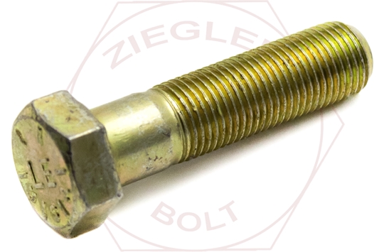 Picture of 7/16-20 X 3-1/4 HEX CAP SCREW FINE THRD GR 8 Z/Y