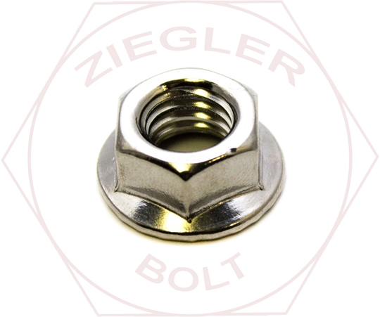 Picture of M10-1.5 NON-SERRATED FLANGE NUTS A2 STAINLESS